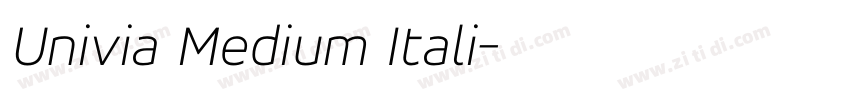 Univia Medium Itali字体转换